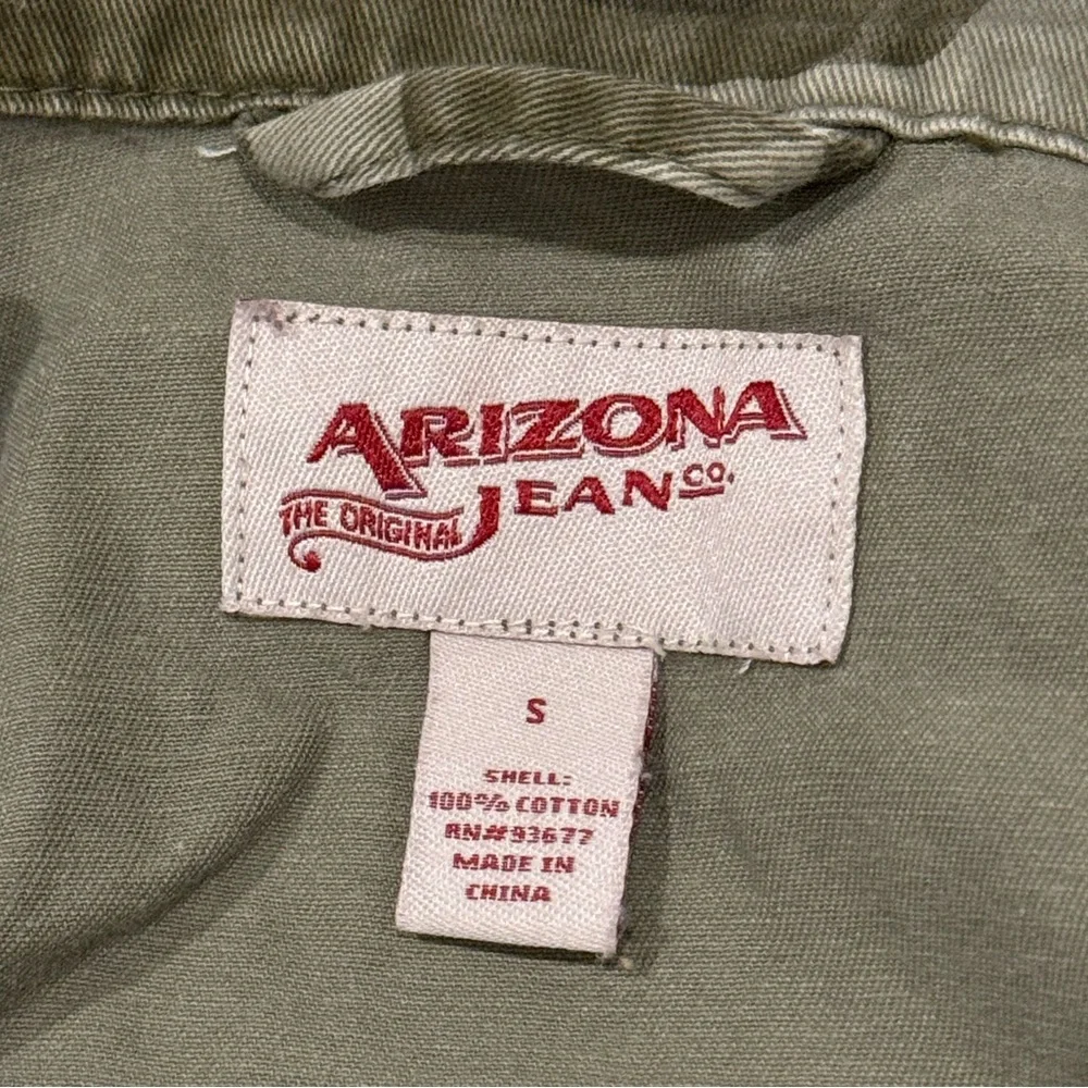 Arizona Jean Company Camo Button Down Utility Jacket- size S - Picture 9 of 9